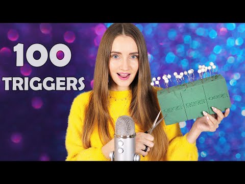 АСМР 100 ТРИГГЕРОВ за 10 минут | ASMR 100 TRIGGERS in 10 minutes