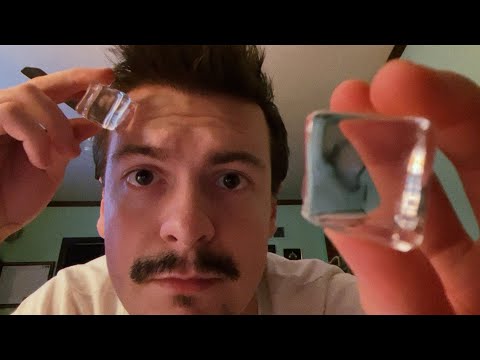 [LOFI ASMR] Ice Cubes On Your Face | Lens Tapping | Visual ASMR Triggers