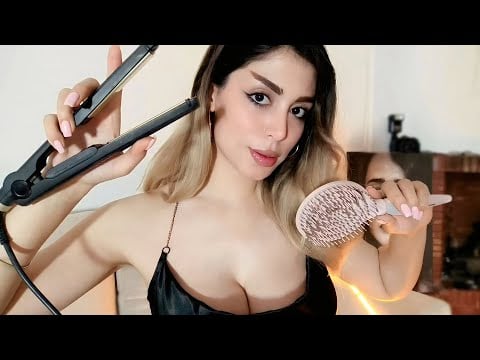 ASMR Let Me Fix Your Hair ✂️ Brushing, Styling & Super Shiny Hair fast and aggresstive