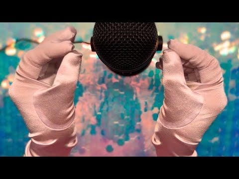 ASMR Satin Gloves Mic Brushing | Relaxing Sleep Triggers