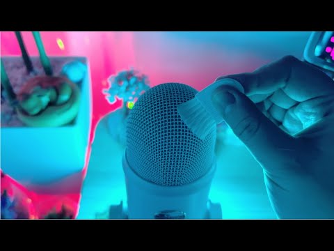 ASMR Fast and Aggressive Mic Brushing [Tiny Bristle Brush] | NO TALKING