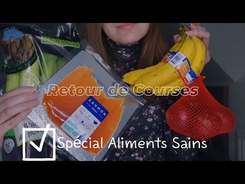 #ASMR FR 🍏🍐🥕 Retour de Courses (Spécial Aliments Sains)