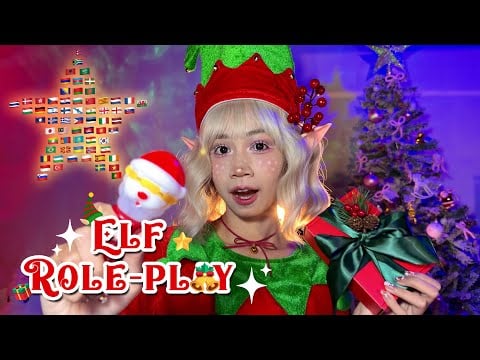 ASMR Role-play 🧝🏻‍♀️🎄Elf Check Your Goodness in 56 Languages ❤️ Mouth Sounds, Tapping, Whispering