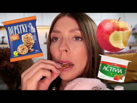 Yummy Food ASMR at 100% GAIN! 🎙️🤯🤤 Healthy Snacks (For Once) 😇🍎