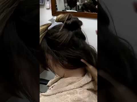 #Masaje de cabello y cuero cabelludo con aceite de argán en #Marruecos | Argan scalp #massage #asmr