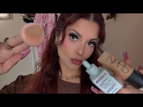 ASMR Getting You Ready: Skincare & Makeup Before We Go Out ✨👜