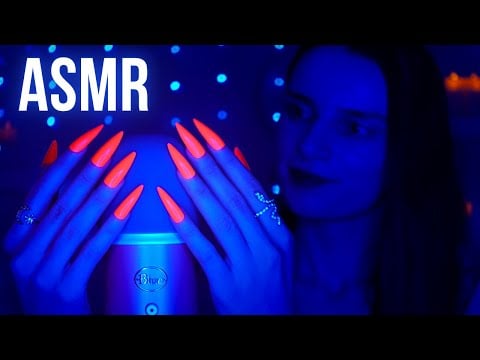 ASMR DEEP Mic Scratching - Brain Scratching in the DARK 🔦 GLOWING Nails ⚠️ INSTANT SLEEP No Talking