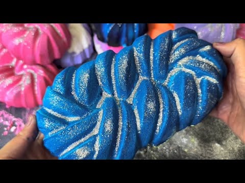 ASMR |💙🩷Colorful Crispy and Soft Chalk Crush💜🧡 #424