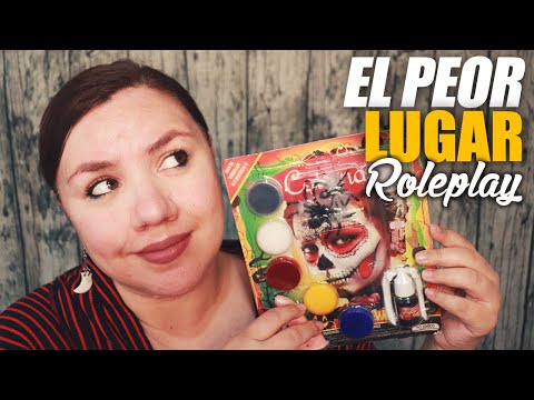 ROLEPLAY El PEOR Lugar de Maquillaje de HALLOWEEN ASMR en Español