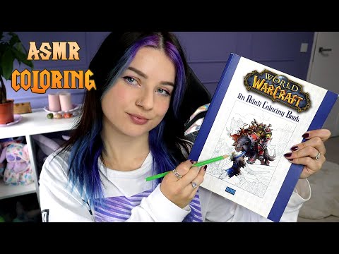 ASMR | World of Warcraft Coloring Book 🎨 Relaxing Pencil Sounds