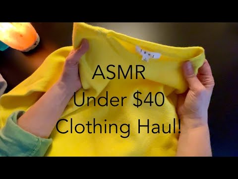 Thrift Store Clothing Haul ~ Soft Spoken ASMR