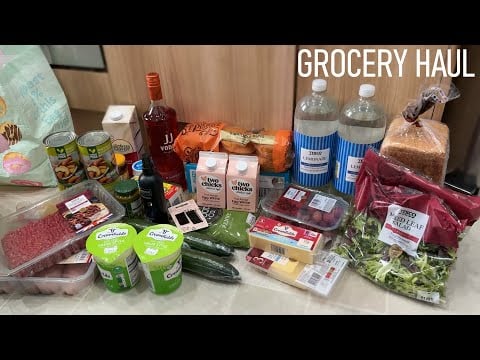 ASMR Grocery Haul (Tapping & Crinkles With Gum Chewing) 🛒