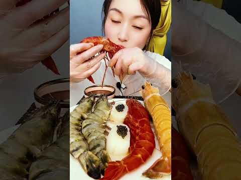 🦐🍛 Boiled seafood boil mukbang spicy soft sound #BoiledSeafood #먹방소리