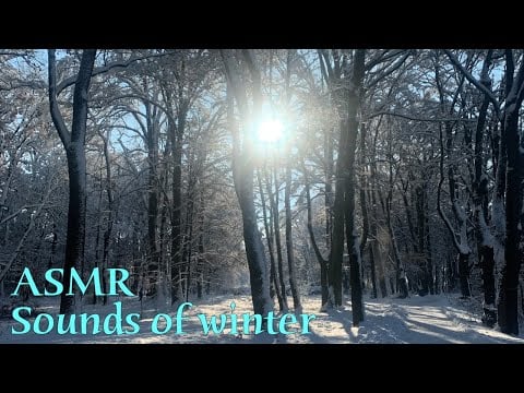 ASMR 🌙 Winter is coming - Lo-fi taps on window & footsteps in snow (vertical format, no talking)