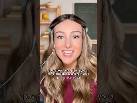 part 2 - popular girl asks you questions (she has a crush on you) asmr roleplay #asmr #asmrroleplay