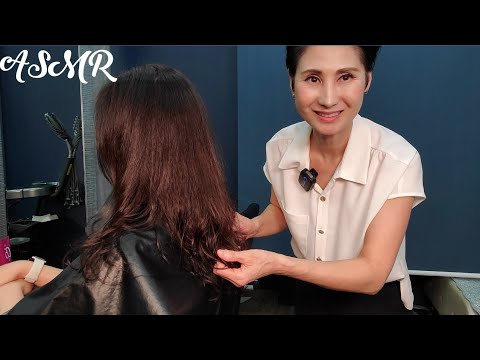 미용실 ASMR  어두운 황갈색 전체염색   dark tan all over/Korean hair salon