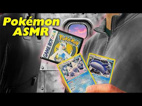 ASMR Pokémon Cards on a Relaxing Flight ✈️ (Roleplay)