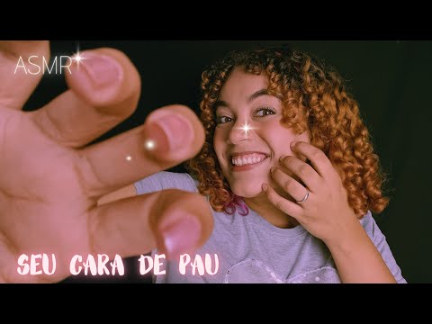 VOCÊ É UM CARA DE PAU 🫵 ASMR SONS DE TAPPING NA MADEIRA 🪵