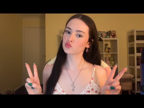 ASMR up-close whisper ramble & slow triggers 🌺