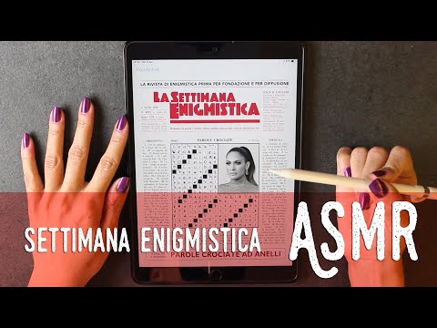 ASMR ita - 📝 SETTIMANA ENIGMISTICA di APRILE (Whispering)