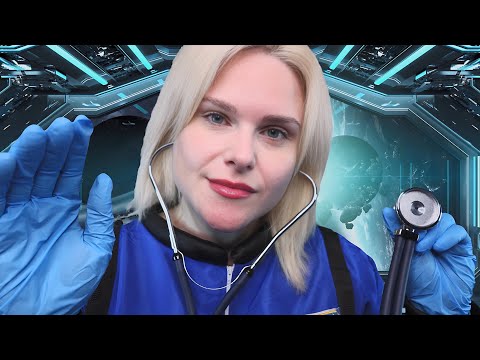 ASMR Check Up And Wound Care In Space