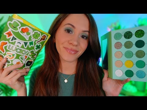 ASMR Popular Girl Does Your St. Paddy's Makeup 🍀