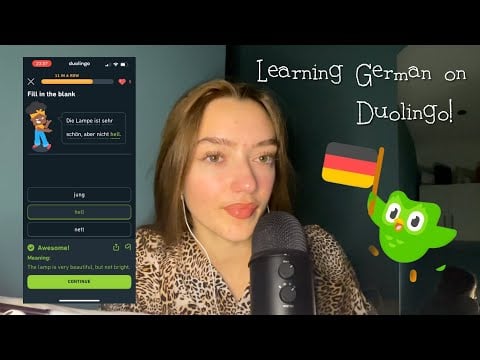 Let’s Learn German on Duolingo! Pt. 2| ASMR Soft Spoken Whispers