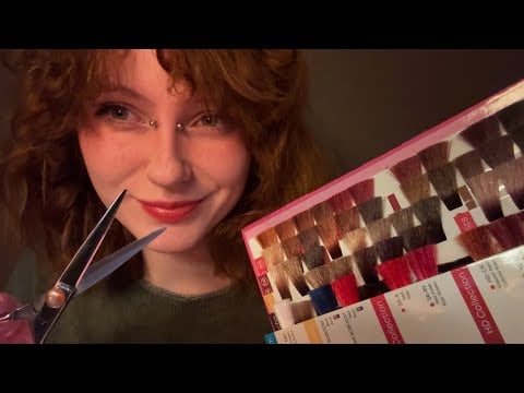 broken english asmr ✂️💬 FULL haircut and color with hairdresser ❤️ thick heavy accent , salon