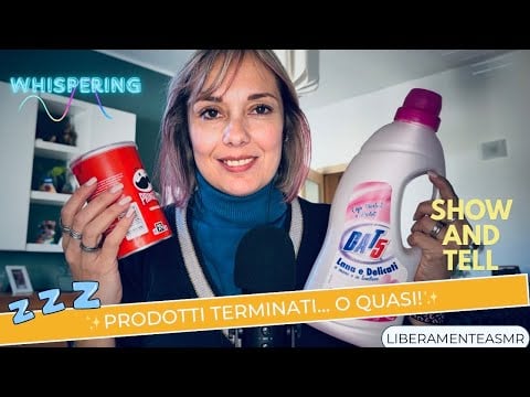 ASMR ITA Whispering Show and Tell ✨Prodotti terminati… o quasi!✨ #crinklesounds 