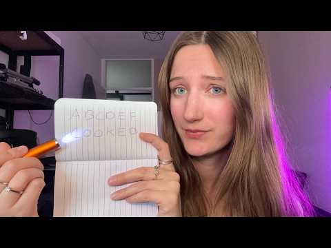 ASMR Fast eye exam (your eyes are....😳)
