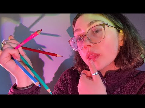 ASMR spit painting: drawing on your face and erasing it with spit (personal attention roleplay)