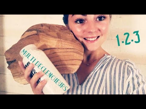 ASMR FRANCAIS ♡ Multi Déclencheurs / 1-2-3 (Bois/ Flacon / Sable) ♡