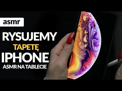 RYSUJEMY TAPETĘ IPHONE NA TABLECIE ASMR PO POLSKU!