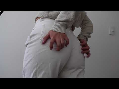 ASMR- Corduroy Leggings+Jeans scratching