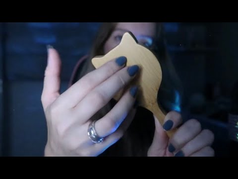 ASMR - Te arrumando para o ANO NOVO ♥ maquiagem, cabelo e acessórios + sons de boca