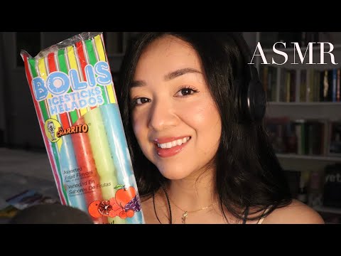 ASMR eating bolis!! (Mexican snack)