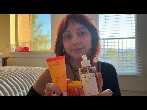 ASMR doing your skincare 🫧🧴