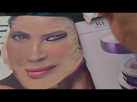 ASMR Make Up on a Magazine ... #asmr #relax