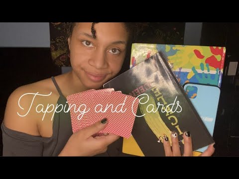 ASMR - Shuffling Cards + Tapping (Sabrina)