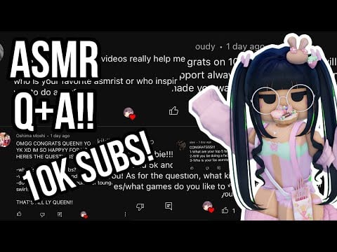 Roblox ASMR | Q+A 10,000 SUBSCRIBER SPECIAL! 💗 (RELAXING WHISPER RAMBLES!)