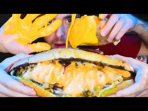 ASMR Eating GIANT SANDWICHES For 2 HOURS NO TALKING MUKBANG ! 2