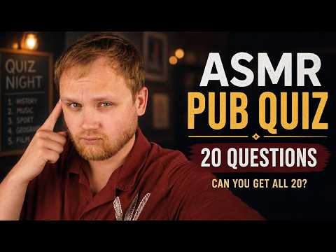 Can You Get All 20 Right? 🤫 ASMR Pub Quiz Challenge