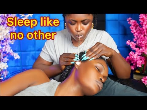 ASMR✨best sleep of your life, detailed ear cleaning, spit painting face nitpicking & neck massage 