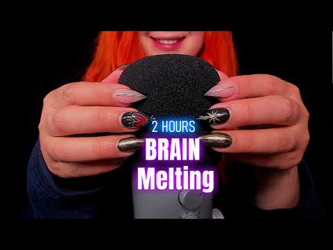 ASMR Brain Melting Mic Scratching 2 HOURS