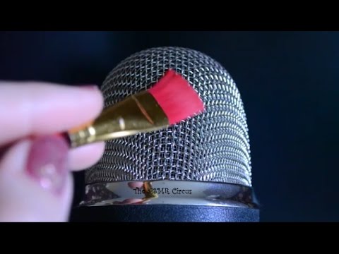 ASMR Brushing The Mic . No Talking . Blue Yeti Pro Close Up Sounds & Visuals