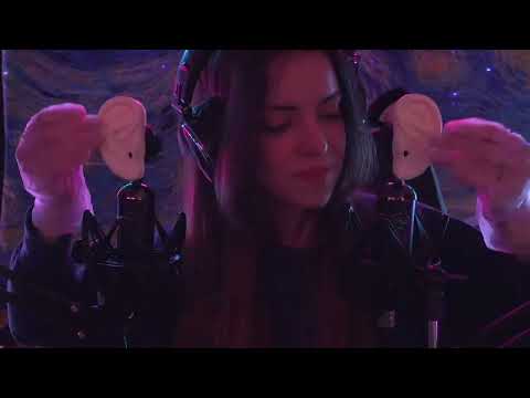 ASMR Ear Massage with Latex Gloves 👂🧤 Hand Movements, Tapping & Tracing
