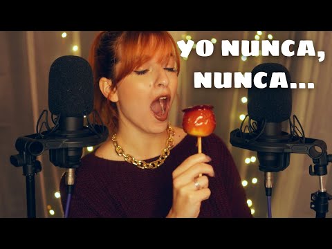 ASMR Jugando a Yo Nunca Nunca 🙀 CONFESIONES 🙀 ASMR Comiendo Manzana 🍎