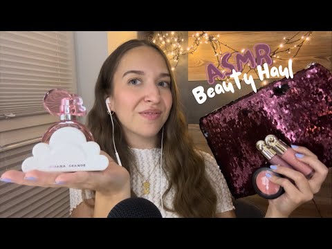 ASMR Beauty Haul 💕 (Makeup Triggers, Tapping, Scratching, Whispering)