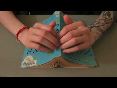 cozy asmr gentle, fast tapping & scratching books, no talking asmr
