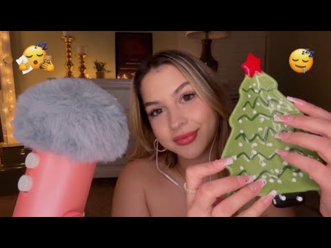 ASMR Triggers to help you get shleepy 🥱 Christmas themed 🎄✨